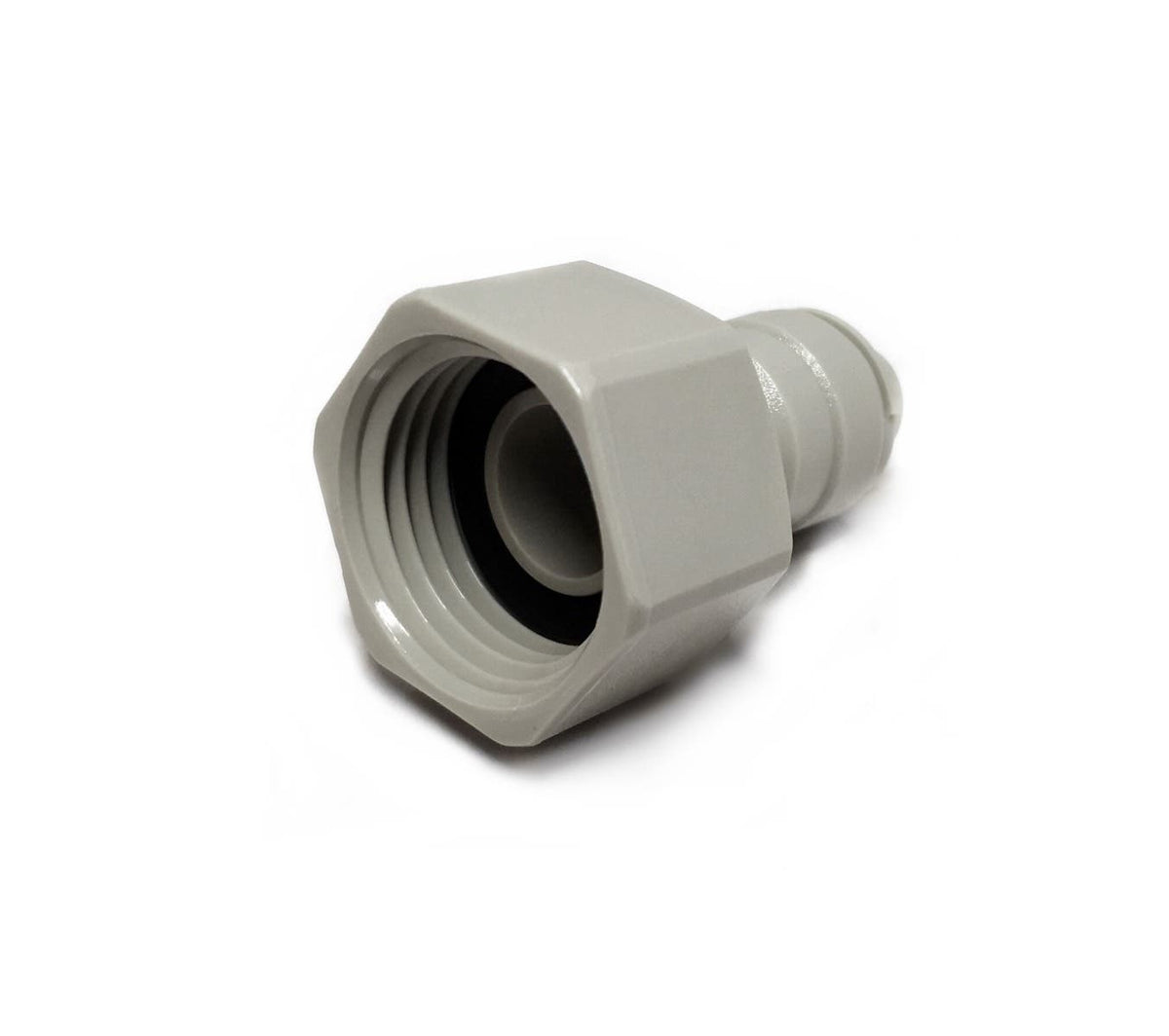 Female BSP to Push Fit Tap Adapter | 1/2" BSP Flat End x 3/8" Push Fit | DMFit AFAB0607C