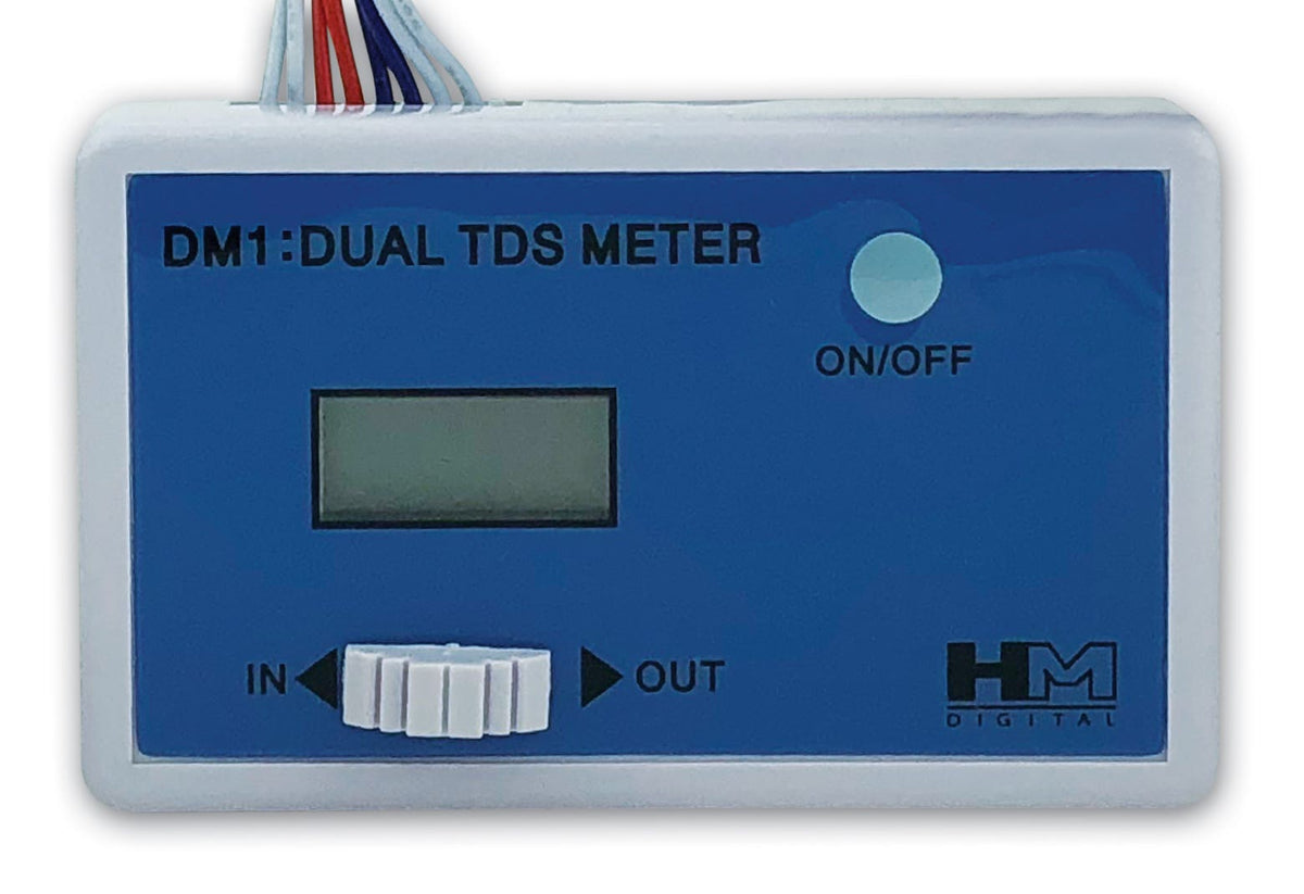 HM Digital DM_1 Inline Dual TDS Meter with 1/4" Connections